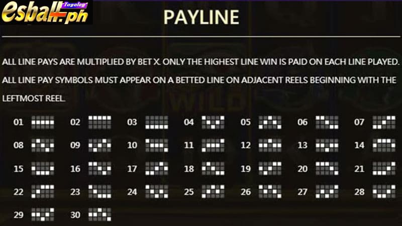 JDB Egypt Treasure Slot Game Payline