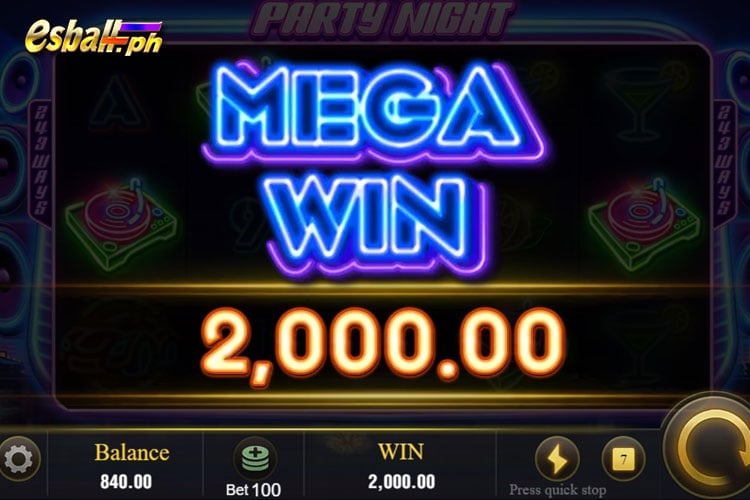 JILI Party Night Slot Bet ?100 at Manalo ng Mega Jackpots Mabilis-4